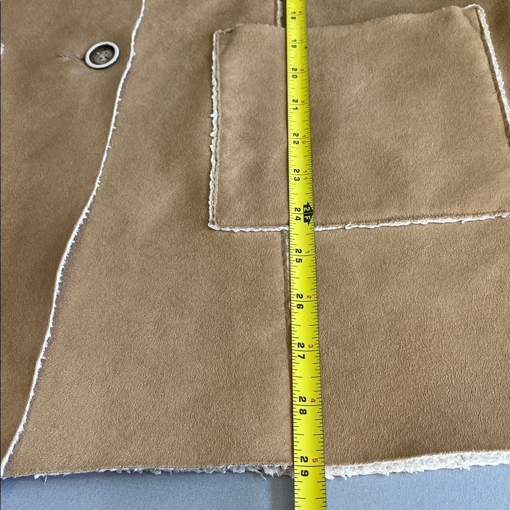 CAbi Faux Suede/Shearling Jacket Medium - Picture 6 of 8